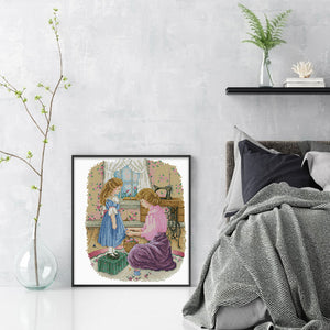 Maternal love-31*36CM  14CT Stamped Cross Stitch (Xiaobai Brand)