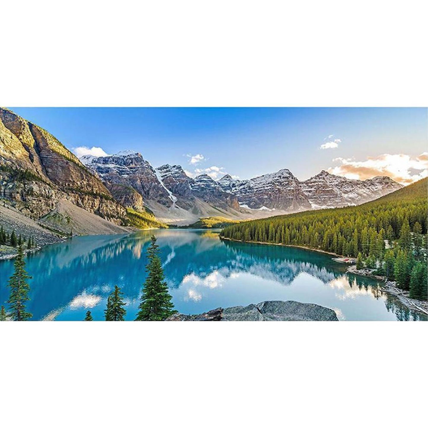Mountain And River Scenery - Full 11CT Counted Cross Stitch 85x40CM - Huacan