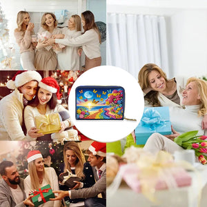Diamond Painting Card Holder Coin Purse Diamond Art Wallet Pouch Gifts for Women