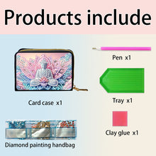 Load image into Gallery viewer, Diamond Painting Card Holder Coin Purse Diamond Art Wallet Pouch Gifts for Women
