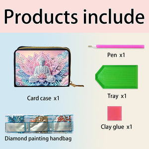 Diamond Painting Card Holder Coin Purse Diamond Art Wallet Pouch Gifts for Women