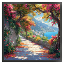 Load image into Gallery viewer, Seaside town-50*50CM  18CT Stamped Cross Stitch
