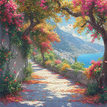 Load image into Gallery viewer, Seaside town-50*50CM  18CT Stamped Cross Stitch
