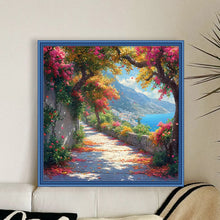Load image into Gallery viewer, Seaside town-50*50CM  18CT Stamped Cross Stitch
