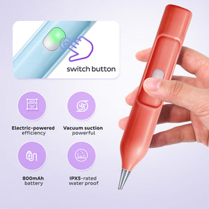 Electric Diamond Painting Pen No Wax Needed Vacuum Diamond Art Pen (Red)