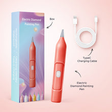 Load image into Gallery viewer, Electric Diamond Painting Pen No Wax Needed Vacuum Diamond Art Pen (Red)
