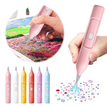 Load image into Gallery viewer, Electric Diamond Painting Pen No Wax Needed Vacuum Diamond Art Pen (Pink)
