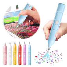 Load image into Gallery viewer, Electric Diamond Painting Pen No Wax Needed Vacuum Diamond Art Pen (Blue)
