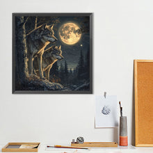 Load image into Gallery viewer, Wolf 40*40CM(Canvas) Full Round Drill Diamond Painting
