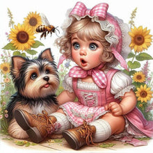 Load image into Gallery viewer, Cute Child 40*40CM(Canvas) Full Round Drill Diamond Painting
