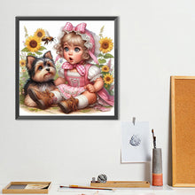 Load image into Gallery viewer, Cute Child 40*40CM(Canvas) Full Round Drill Diamond Painting
