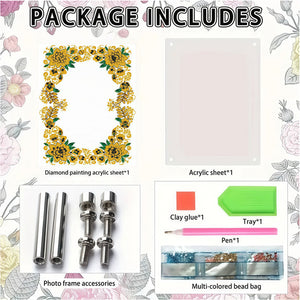 Special Shape Flower Table Top Diamond Painting Frame Kits for Home Office Decor