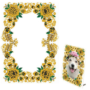 Special Shape Flower Table Top Diamond Painting Frame Kits for Home Office Decor