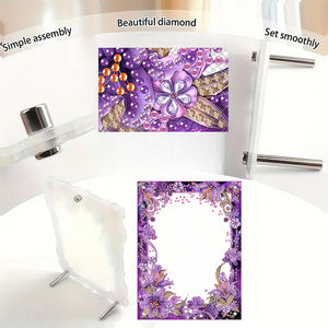 Special Shape Flower Table Top Diamond Painting Frame Kits for Home Office Decor