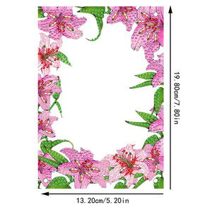 Special Shape Flower Table Top Diamond Painting Frame Kits for Home Office Decor