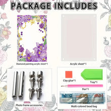 Load image into Gallery viewer, Special Shape Flower Table Top Diamond Painting Frame Kits for Home Office Decor
