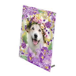 Special Shape Flower Table Top Diamond Painting Frame Kits for Home Office Decor