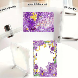 Special Shape Flower Table Top Diamond Painting Frame Kits for Home Office Decor