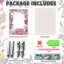 Load image into Gallery viewer, Special Shape Flower Table Top Diamond Painting Frame Kits for Home Office Decor
