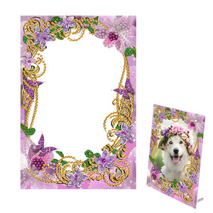 Special Shape Flower Table Top Diamond Painting Frame Kits for Home Office Decor
