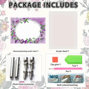 Special Shape Flower Table Top Diamond Painting Frame Kits for Home Office Decor