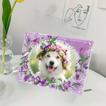 Load image into Gallery viewer, Special Shape Flower Table Top Diamond Painting Frame Kits for Home Office Decor
