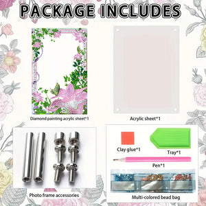 Special Shape Flower Table Top Diamond Painting Frame Kits for Home Office Decor