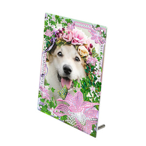 Special Shape Flower Table Top Diamond Painting Frame Kits for Home Office Decor