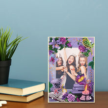 Load image into Gallery viewer, Special Shape Flower Table Top Diamond Painting Frame Kits for Home Office Decor
