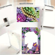 Load image into Gallery viewer, Special Shape Flower Table Top Diamond Painting Frame Kits for Home Office Decor
