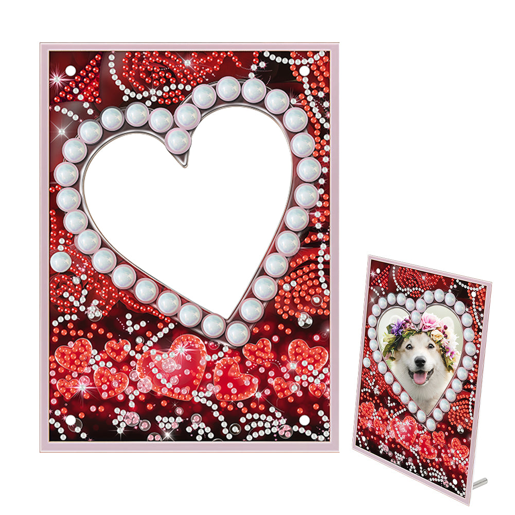 Special Shape Flower Table Top Diamond Painting Frame Kits for Home Office Decor