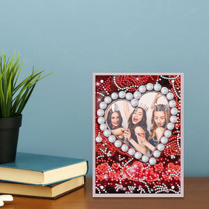 Special Shape Flower Table Top Diamond Painting Frame Kits for Home Office Decor