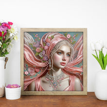 Load image into Gallery viewer, Noblewoman Beauty 30*30CM(Canvas) Partial Special Shaped Drill Diamond Painting
