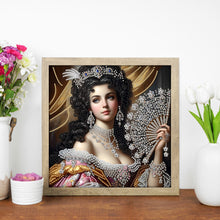 Load image into Gallery viewer, Noblewoman Beauty 30*30CM(Canvas) Partial Special Shaped Drill Diamond Painting
