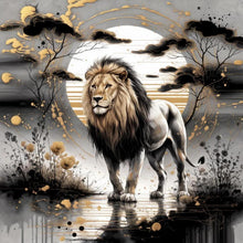 Load image into Gallery viewer, Lion 40*40CM(Canvas) Full Round Drill Diamond Painting
