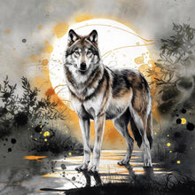 Load image into Gallery viewer, Wolf 40*40CM(Canvas) Full Round Drill Diamond Painting
