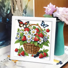 Load image into Gallery viewer, Butterfly 15*15CM(Canvas) Partial Special Shaped Drill Diamond Painting
