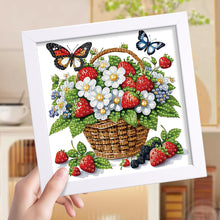 Load image into Gallery viewer, Butterfly 15*15CM(Canvas) Partial Special Shaped Drill Diamond Painting
