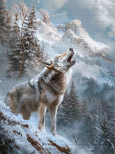 Load image into Gallery viewer, Snow Wolf 40*50CM(Canvas) Full Round Drill Diamond Painting
