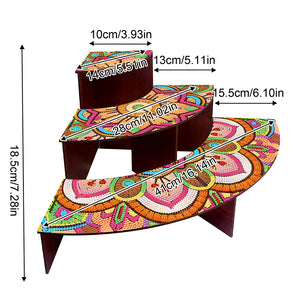 Wood Flowers Diamond Painting Organizer Rack Diamond Display Rack for Art Crafts