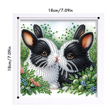 Load image into Gallery viewer, Rabbit 18*18CM(Canvas) Partial Special Shaped Drill Diamond Painting
