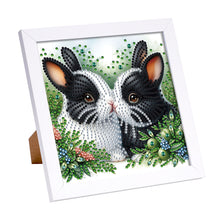 Load image into Gallery viewer, Rabbit 18*18CM(Canvas) Partial Special Shaped Drill Diamond Painting
