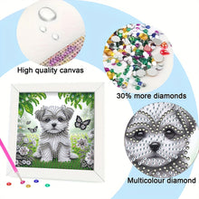 Load image into Gallery viewer, Dog 18*18CM(Canvas) Partial Special Shaped Drill Diamond Painting

