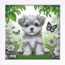 Load image into Gallery viewer, Dog 18*18CM(Canvas) Partial Special Shaped Drill Diamond Painting
