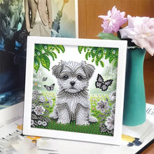 Load image into Gallery viewer, Dog 18*18CM(Canvas) Partial Special Shaped Drill Diamond Painting
