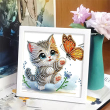 Load image into Gallery viewer, Cat 18*18CM(Canvas) Partial Special Shaped Drill Diamond Painting
