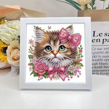 Load image into Gallery viewer, Cat 18*18CM(Canvas) Partial Special Shaped Drill Diamond Painting
