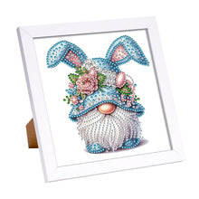 Load image into Gallery viewer, Rabbit Ear Gnome 18*18CM(Canvas) Partial Special Shaped Drill Diamond Painting
