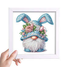 Load image into Gallery viewer, Rabbit Ear Gnome 18*18CM(Canvas) Partial Special Shaped Drill Diamond Painting
