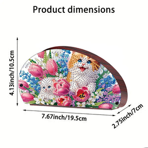 Wooden Animals DIY Rhinestones Storage Holder Diamond Painting Organizer Rack